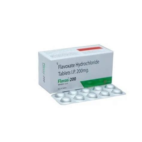 Flavas Mg Flavoxate Hydrochloride Tablet Packaging Size