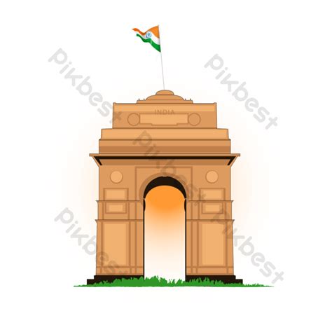 Majestic India Gate Landmark Photography Png Images Psd Free Download