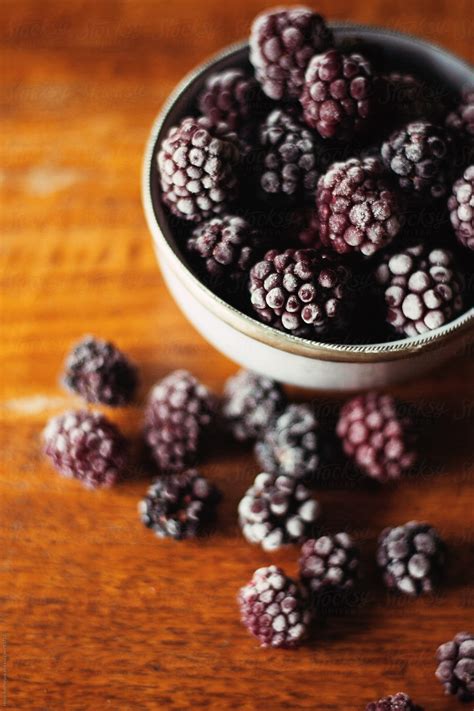 Frosted Blackberries By Stocksy Contributor Helen Rushbrook Stocksy