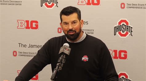 Ryan Day Previews Ohio States Matchup Against Notre Dame Youtube