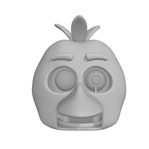 3d File Fnaf Five Nights At Freddys Chica Head・3d Printing Template