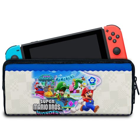 Case Nintendo Switch Bolsa Estojo Super Mario Bros Wonder Pop Arte