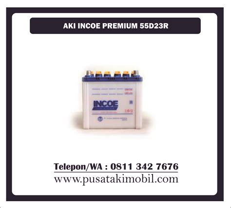 AKI INCOE PREMIUM 55D23R (60 AH) - PUSAT AKI MOBIL