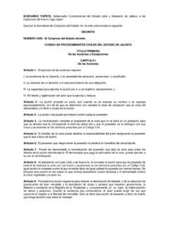 Código de Procedimientos Civiles del Estado de Jalisco c 243 digo de