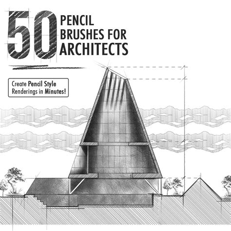 50 Photoshop Pencil Brushes For Architects | Learn Architecture Online