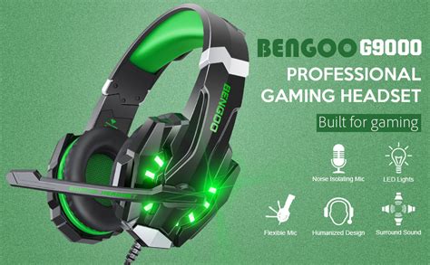 Bengoo G Stereo Gaming Headset For Ps Pc Xbox One Ps Controller