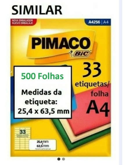 Etiquetas Pimaco A4360 MercadoLivre