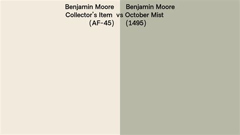 Benjamin Moore Collectors Item Vs October Mist Side By Side Comparison