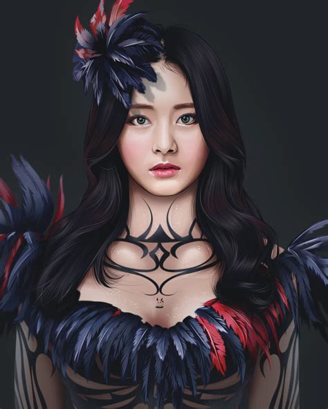 Ildaaff Eevee Artstation Tzuyu Chou Tzuyu Twice Tzuyu Celebrity Women