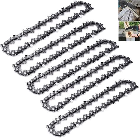 5 PCAK Mini Chainsaw Chain 4 Inch 1 4 LP 043 Gauge 28 Drive Link