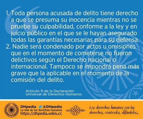 DHpedia la wiki de los derechos humanos on Twitter Artículo 11