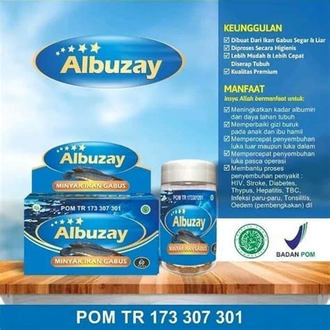 Jual Kapsul Minyak Albumin Albuzay Kapsul Asli Original Shopee