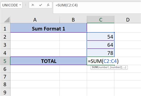 Mastering The Sum Function In Microsoft Excel A Comprehensive Guide