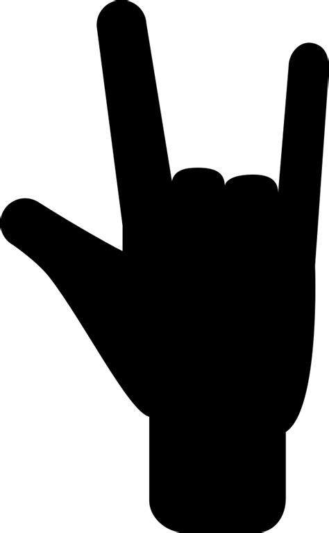 Hand Posture Signal Of Three Extended Fingers Svg Png Icon Free