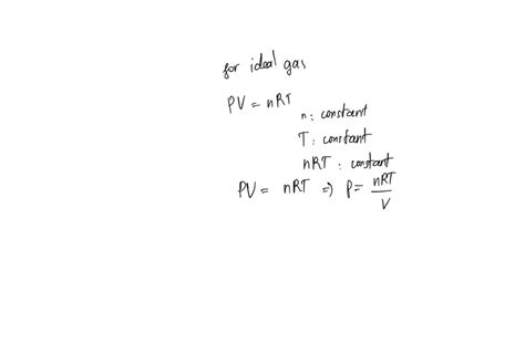 SOLVED For An Ideal Gas Derive An Expression For R Partial P Partial