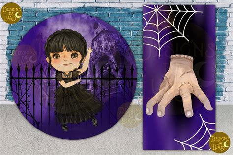 Kit Arte Digital Wandinha Addams Elo Produtos Especiais