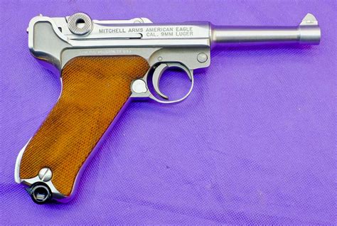 Stainless Steel Luger P American Eagle Mm Mitchell Arms Lugerman