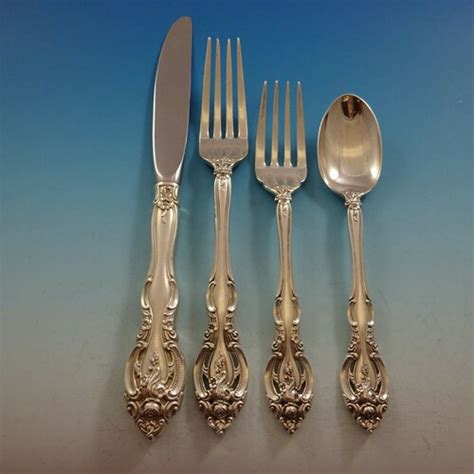 La Scala By Gorham Sterling Silver Flatware Set Service 24 Etsy