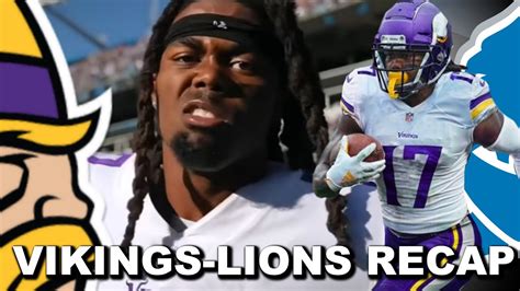 Vikings Lions Recap Winners Losers Youtube