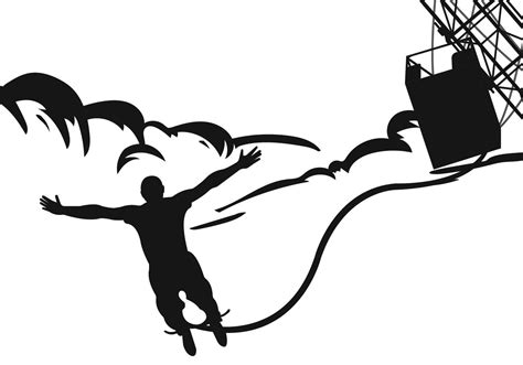 Bungee Jumping Silhouette Vector 155680 Vector Art at Vecteezy