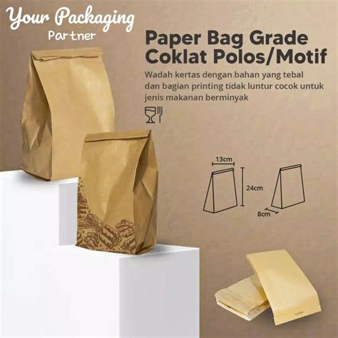 Isi Paper Bag Grade Kantong Kertas X X Paper Bag Coklat