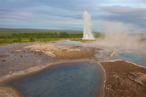 Strokkur Geyser Eruption Iceland Stock Photo Image Of Scandinavia