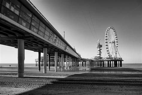 Scheveningen Pier The Scheveningen Pier In Black And White Flickr