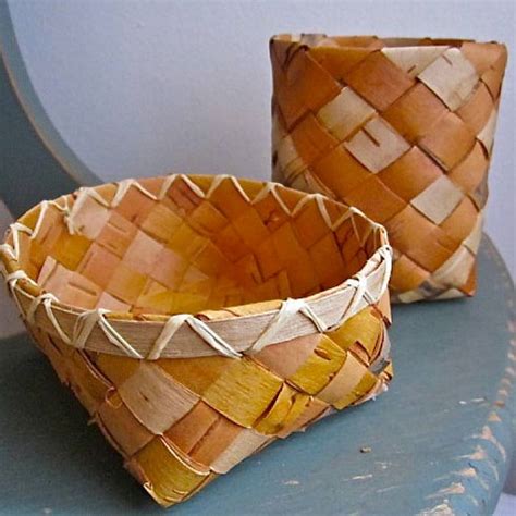 Woven Birch Bark Basketry North House Folk School