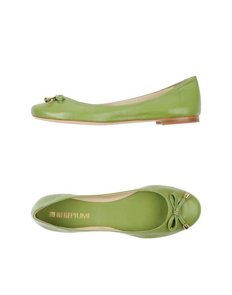 Piumi Ballet Flats in Green (Light green) | Lyst