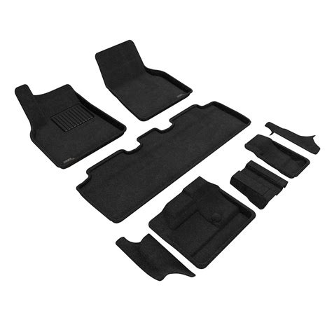 3d Maxpider Elegant Floor Mat Black Compatible With Tesla Model Y 2021 2023 Full Set