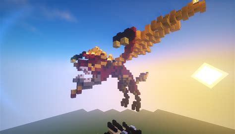 Minecraft Fire Dragon Build