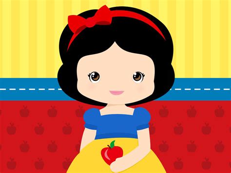 Branca De Neve Cute Mundo Festeiro Personalizados Elo7