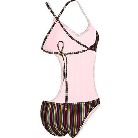 Roxy Sunrise To Sunset Criss Cross Monokini One Piece Swimsuit Clothing