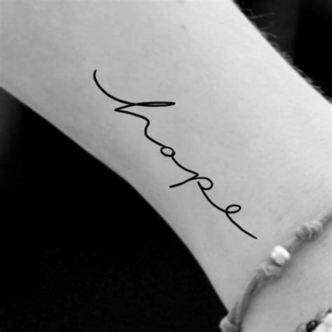 Hope Fake Tattoo - Etsy