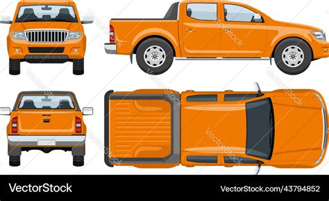 Pickup Truck Top View