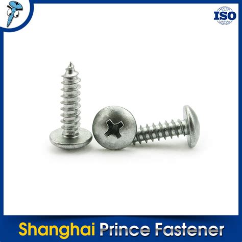 DIN7981 Self Tapping Screw Stainless Steel Cross Recessed Pan Round