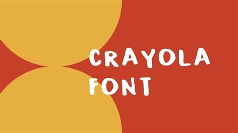 Crayola Font Free Download