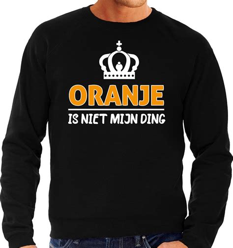 Bellatio Decorations Koningsdag Sweater Oranje Is Niet Mijn Ding