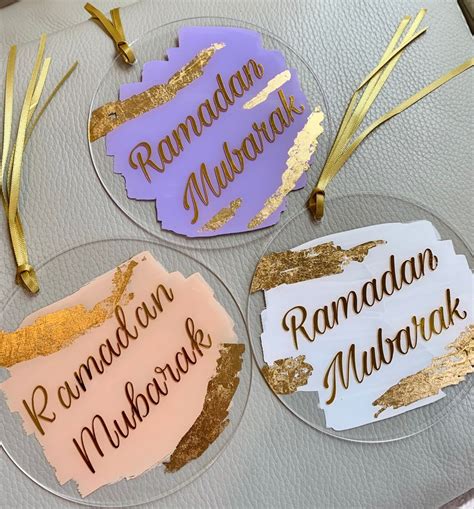 Ramadan Mubarak Acryl Signs For Frontdoor Wreaths Ramadan And Eid