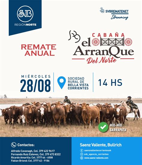 Remate Anual Cabaña El Arranque del Norte Corrientes Próximo Remate