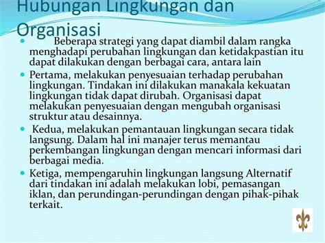 Strategi Menghadapi Perubahan Lingkungan Dan Ketidakpastian Coretan