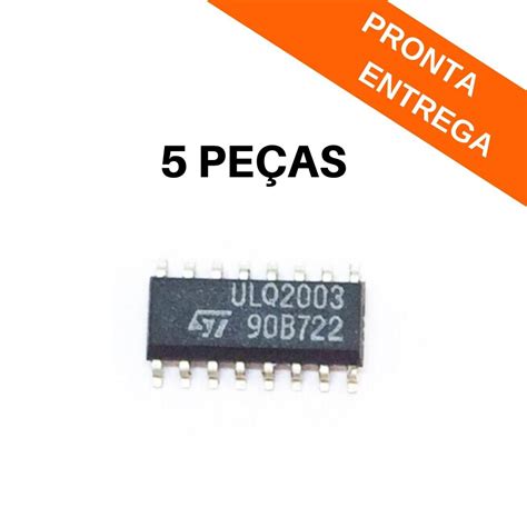 Kit 5 peças Circuito Integrado ULQ2003 SMD SOIC 16 ST