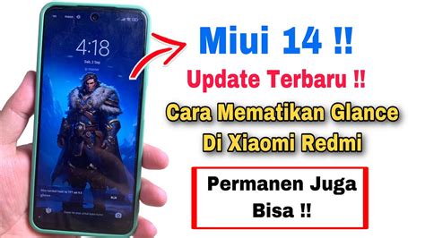 Cara Mematikan Glance Di Xiaomi Miui Youtube