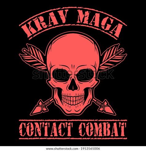 Krav Maga Brazilian Ju Jitsu Vector Design Stock Vector Royalty Free