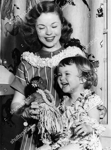 Shirley Temple Her Daughter Linda Susan Editorial Stock Photo Stock