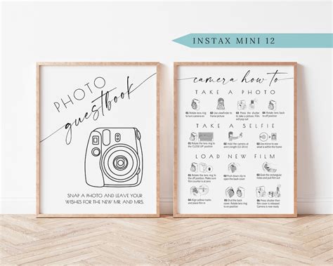 Instax Mini Instructions Sign Photo Guestbook Sign Polaroid X