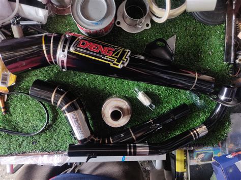 BLACK EDITION DAENG SAI 4 OPEN PIPE Wave 125 Rs125 Wave 100 XRM 110