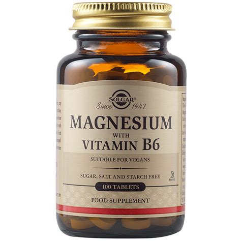 Magneziu Cu Vitamina B Tablete Solgar Dr Max Farmacie