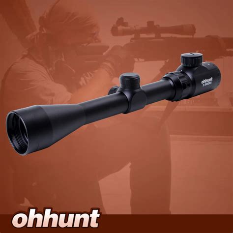 Ohhunt 3 9X40 Rangefinder Reticle Red Green Illuminated RifleScope ...