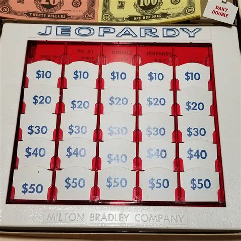 Vintage Jeopardy Board Game Th Edition Milton Bradley Ebay